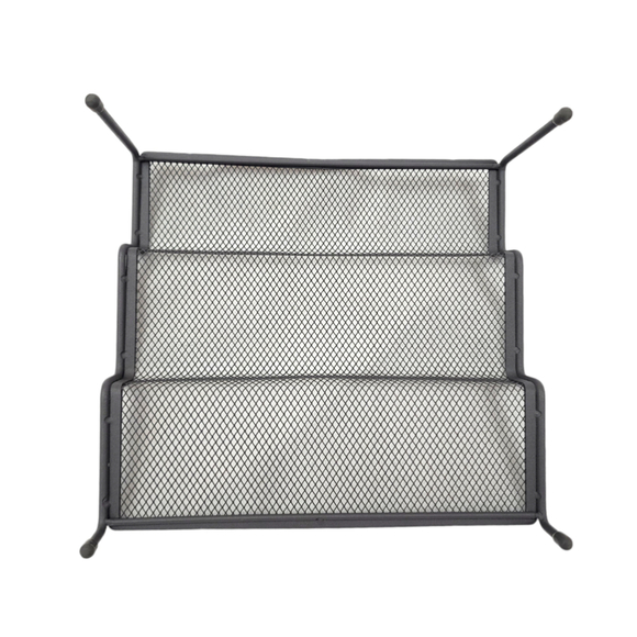 Mind Reader 3 Tier Metal Mesh Multi Purpose Kitchen Storage Organizers NEW - Picture 6 of 9